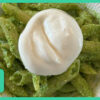 pasta med pesto og burrata