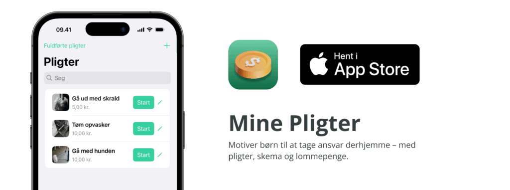 hent mine pligter app til børn i app store