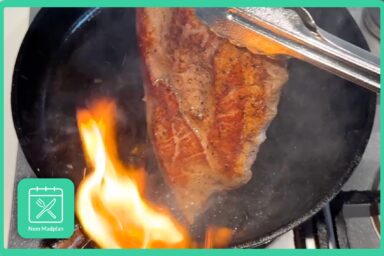 Iberico Pluma sous video 56 grader i 3 timer steges på panden