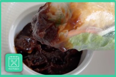 Peanut Hoisin sauce med Goi Cuon - frisk vietnamesisk forårsrulle