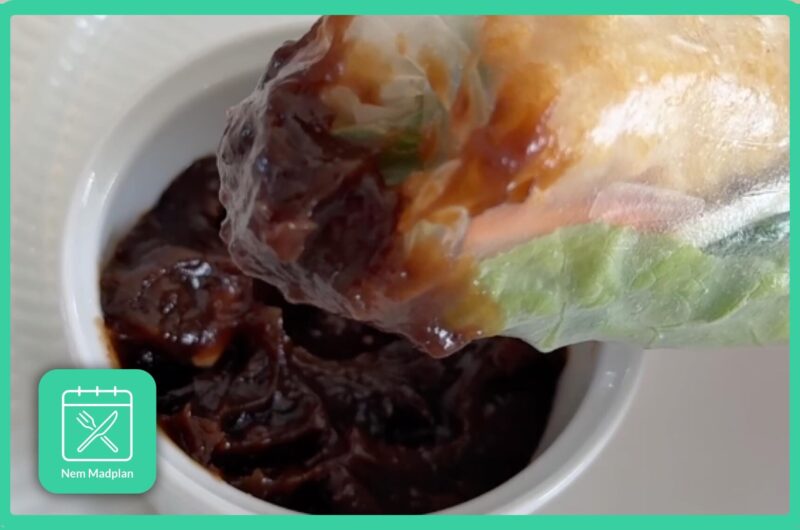 Peanut Hoisin sauce med Goi Cuon - frisk vietnamesisk forårsrulle