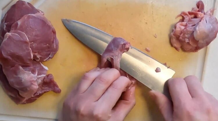 Puds svinekæber (fjern sener og hinder)