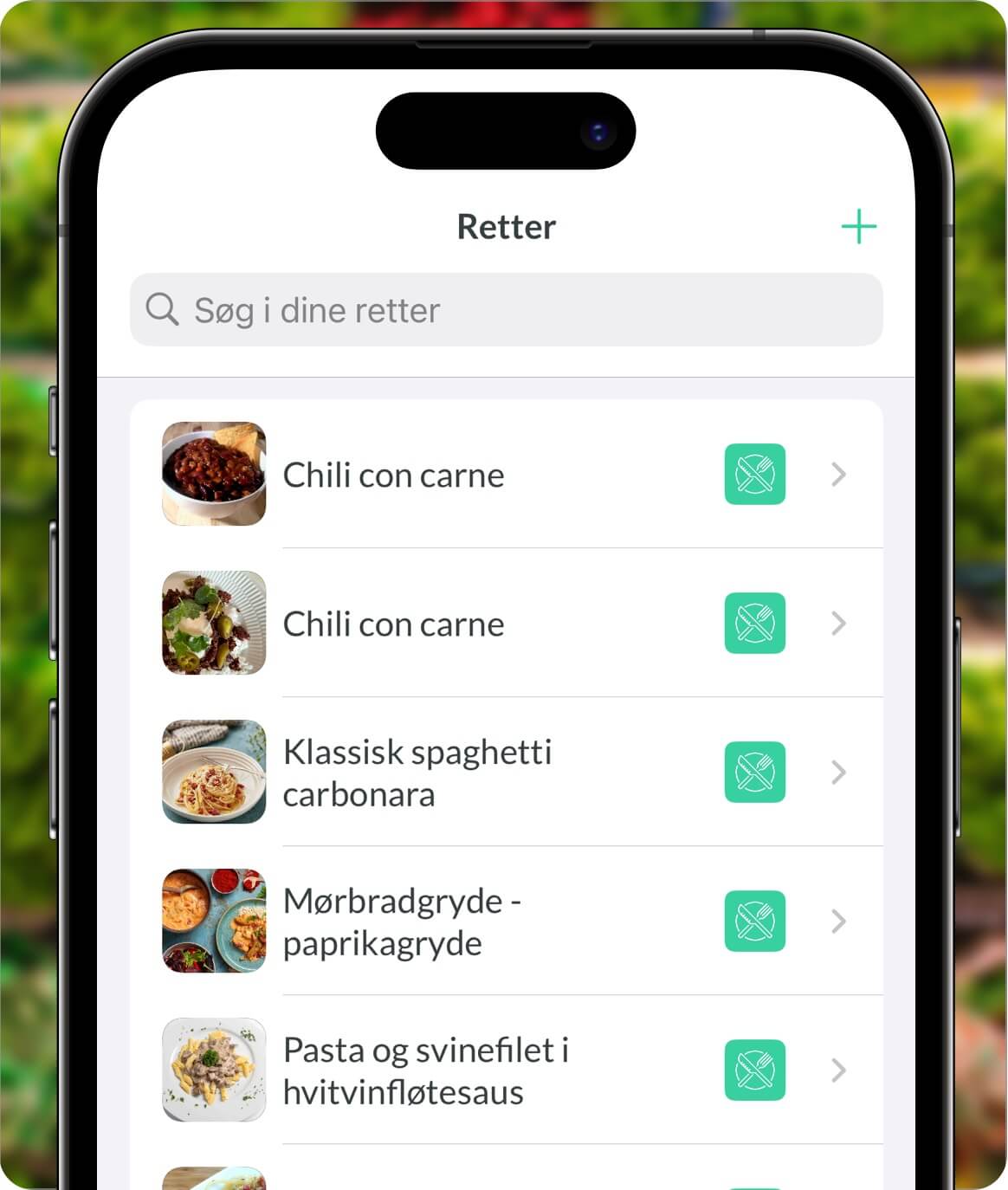 App til opskrifter hvor brugeren opretter en ny opskrift i Nem Madplan.